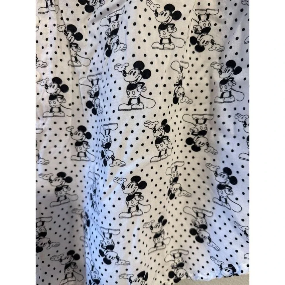Disney Mickey Mouse Polka Dot Sleep Shorts Women 2X Pajama Loungewear - Picture 4 of 6